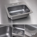 Thumbnail image #3 for John Boos Pro-Bowl Drop-In 1-Compartment Stainless Steel Hand Sink, 12-1/2 x 10-1/2 x 6 Inch Bowl