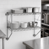 Thumbnail image #3 for Metro Erecta Regular Chrome Wire Wall Shelf Kit, 26-1/4 W x 13 D x 21 H Inches