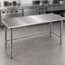 Thumbnail image #3 for Eagle Spec-Master 108-Inch Stainless Steel Work Table, 30-Inch Deep, 14-Gauge Top, Open Base