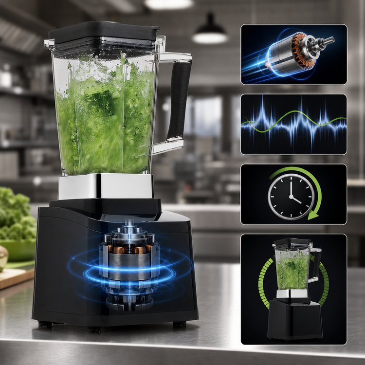 Product image #3 for Omcan Brushless DC Countertop Commercial Blender with 2 Liter Jar