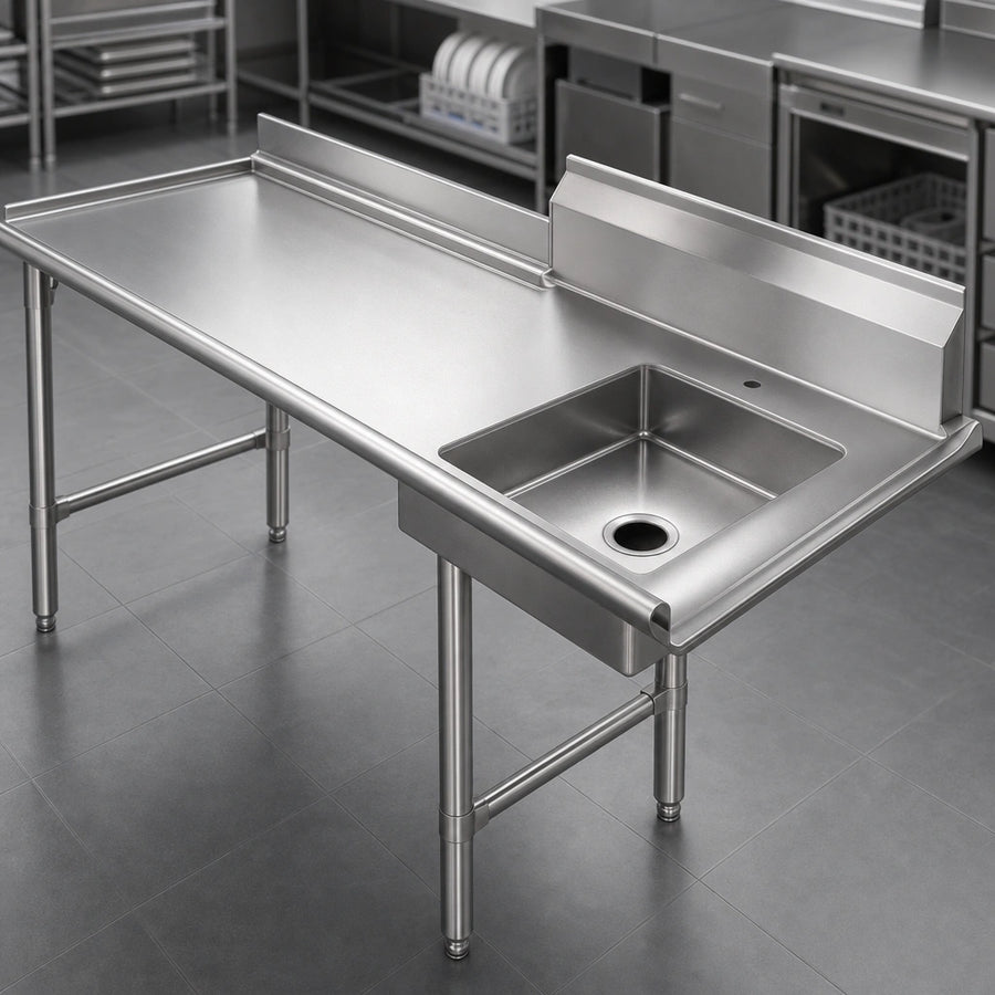 16-Gauge 304 Stainless Steel Top