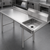 Thumbnail image #3 for 72-Inch x 30-Inch Stainless Steel Left-to-Right Soiled Dishtable with 20-Inch x 20-Inch Pre-Rinse Sink