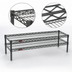 Thumbnail image #3 for Eagle Group QuadTruss 2-Tier Front Case Merchandise Wire Shelving Unit, 24 x 14 x 14 Inches, Pewter Gray Epoxy Finish