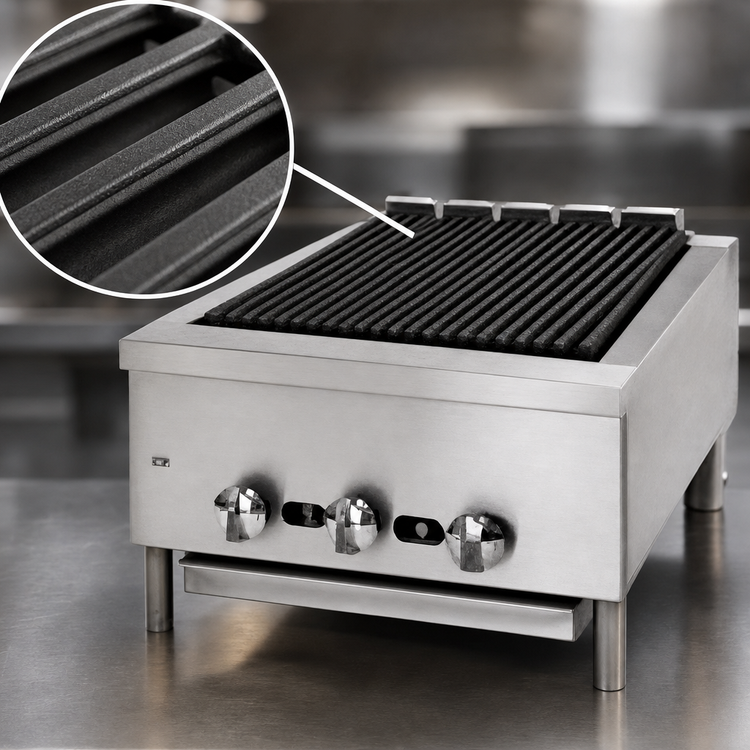 Product image #3 for Jade Range Supreme 12-Inch Countertop Radiant Gas Charbroiler