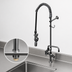 Thumbnail image #3 for T&S Brass EasyInstall Single-Hole Deck-Mount Pre-Rinse Unit with Add-On Faucet, 10-Inch Swing Nozzle, and 1.07 GPM Spray Valve