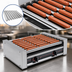 Thumbnail image #3 for Roll-A-Grill 27-Hot-Dog Capacity Roller Grill with 10 Chrome Rollers, 230V