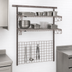 Thumbnail image #3 for Metro SmartWall Tall Wall-Mounted Base Kit with Wire Grid and Wire Shelves