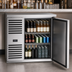 Thumbnail image #3 for 36-Inch Single-Section Refrigerated Back Bar Cooler with Stainless Steel Top and Solid Locking Door