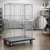 Thumbnail image #3 for Eagle QuadTruss Chrome-Plated Open Wire Security Cage with Dolly Truck, 34-7/8 in. W x 29-3/4 in. D x 69 in. H