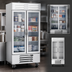 Thumbnail image #4 for Beverage-Air Vista® Two-Section Bottom-Mount Self-Contained Reach-In Freezer with Glass Doors, 35.08 Cu. Ft.