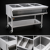 Thumbnail image #3 for Eagle Group Portable Sealed Well Electric Hot Food Table, Open Base, 3-Well, 240V