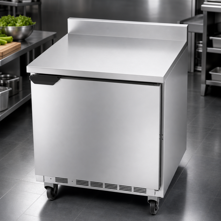 Product image #3 for Beverage-Air 32-Inch One-Section Worktop Freezer with Solid Door, 7.2 Cu. Ft.