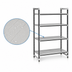 Thumbnail image #3 for Cambro Camshelving Elements XTRA 4-Tier Solid Stationary Starter Shelving Unit, 24 x 36 x 64 Inches, Speckled Gray
