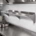 Thumbnail image #3 for 84-Inch x 16-Inch Wall-Mounted Stainless Steel Shelf with 3 Angled Brackets