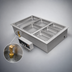Thumbnail image #3 for Hatco HWBLI-4MA Drop-In Modular/Ganged Heated Well with Auto-Fill, Insulated, 4 Full-Size Pan Capacity