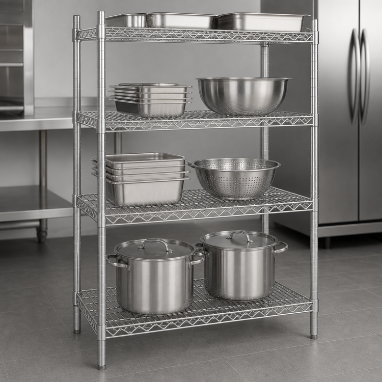 Product image #3 for Advance Tabco Special Value Series Heavy-Duty Chrome-Plated NSF Wire Shelf, 30 x 24 Inches