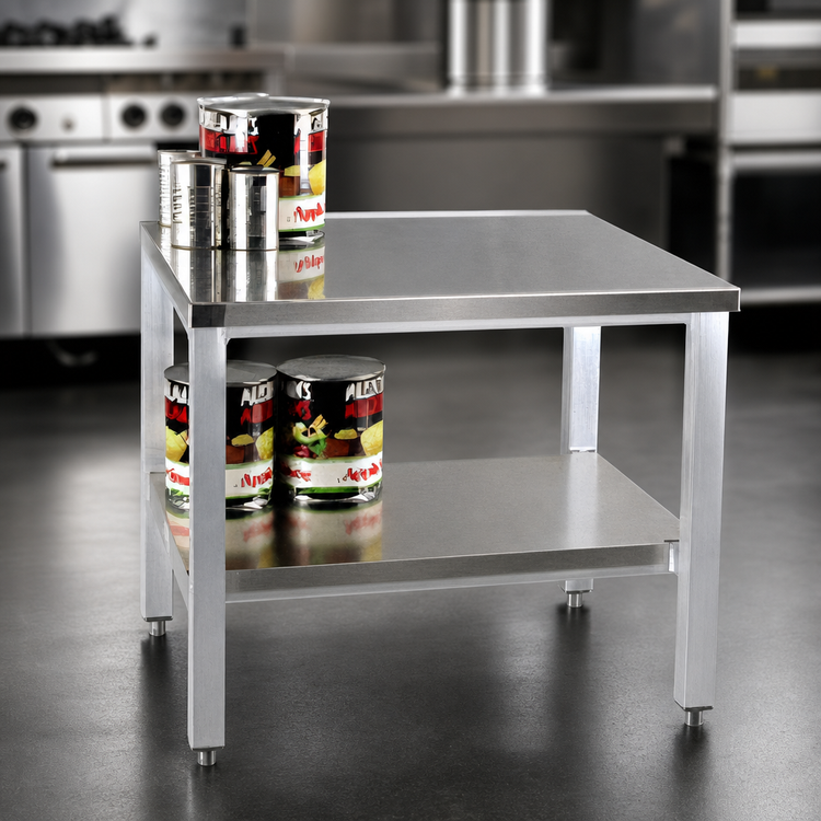 Product image #3 for New Age 24-Inch W x 29-Inch D x 24-Inch H Stationary Aluminum Open Base Equipment Stand, 1,000 lb. Capacity