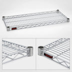Thumbnail image #3 for Eagle Group QuadTruss 2142S 42 x 21 Inch Stainless Steel QuadTruss Wire Shelf Case of 4