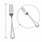 Thumbnail image #4 for Winco Shangarila 0030-11 8-Inch European Table Fork, Extra Heavy Weight, Mirror Finish, 18/8 Stainless Steel Case of 25