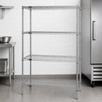 Thumbnail image #3 for Quantum WR86-1454S 54"W x 12"D x 86"H 304 Stainless Steel Wire Shelving Starter Unit, 4 Shelves