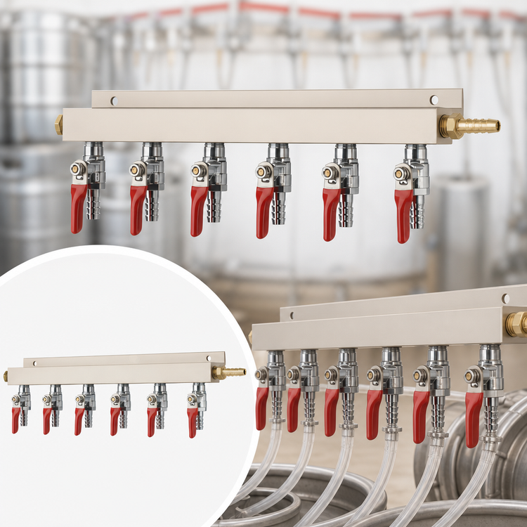 Product image #3 for Krowne 6-Way Beer Dispenser Manifold