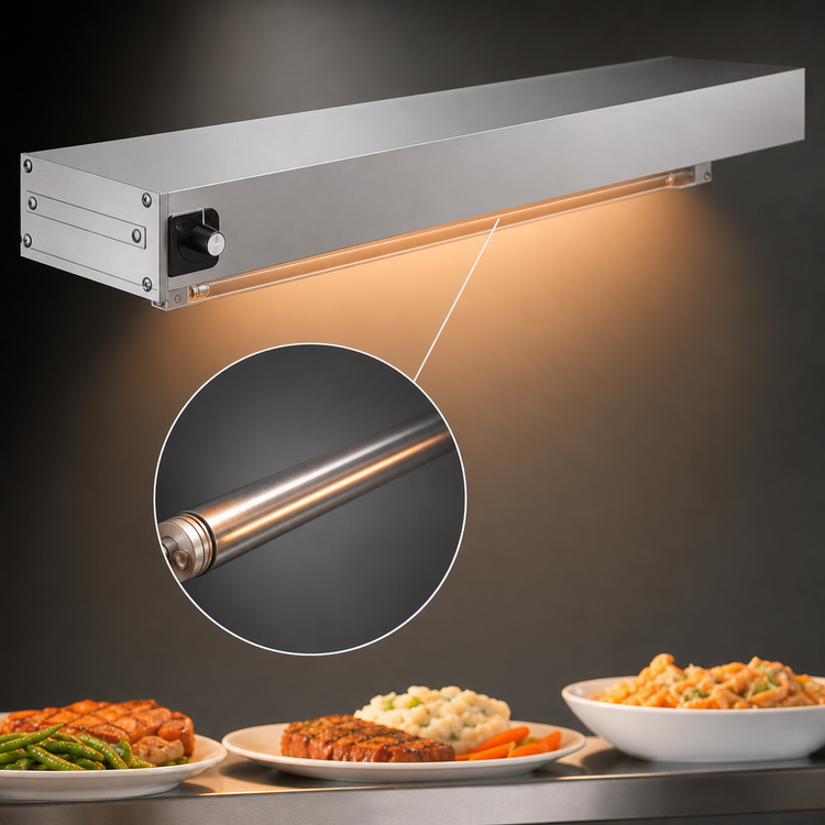 Product image #3 for Hatco Glo-Ray 36-Inch Unlighted Infrared Strip Heater, Single Rod, 800W, 120V