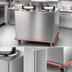 Thumbnail image #3 for Enclosed Heated Plate Dispenser Cart for 12-Inch Round Plates, 2-Silo, Stainless Steel