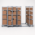 Thumbnail image #3 for MetroMax Q Double Deep qwikTRAK Stationary Intermediate Unit Kit with 74-Inch Epoxy-Coated Steel Posts