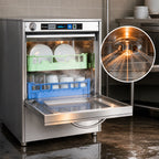 Thumbnail image #4 for Eurodib USA Lamber F99DYPS High-Temp Undercounter Dishwasher with Booster, Stainless Steel, 20" x 20" Rack, 30 Racks/Hour