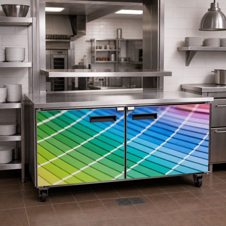 Product image #3 for Krowne Front-Only Vinyl Wrap for 72-Inch Pass-Thru Cooler, 2 Fronts