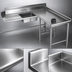 Thumbnail image #3 for Eagle Group Right-Hand Island Soiled Dishtable with Pre-Rinse Sink, 96-Inch x 60-Inch, 30-Inch Working Depth, 16/430 Stainless Steel