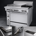 Thumbnail image #3 for Garland Cuisine Series Heavy Duty 36-Inch Gas Range with Thermostatic 24-Inch Griddle, Two Open Burners, and Standard Oven