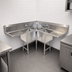 Thumbnail image #3 for BK Resources 3-Compartment Corner Sink with Dual 24-Inch Drainboards, 75 x 75 x 43-1/2 Inches