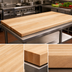 Thumbnail image #3 for Boos Block 72 Inch x 38 Inch Edge Grain Northern Hard Rock Maple Kitchen Countertop