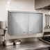 Thumbnail image #3 for Glastender Wall-Mounted Stainless Steel Cabinet with Hinged Doors, 30W x 15D x 32H Inches