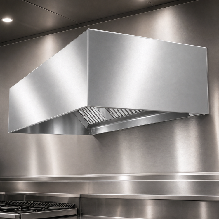 Product image #3 for SpecAir HEIA96-72 72" Wall Type Make-Up Air Compensating Exhaust Hood