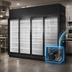 Thumbnail image #3 for True TRM4L 4-Door Low-Temp Self-Contained Glass Door Freezer Merchandiser