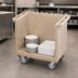 Thumbnail image #4 for Cambro Tray & Dish Cart Dolly, Cart Only, Coffee Beige, 38-1/8 x 22-1/4 x 34-1/4 Inches