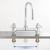 Thumbnail image #3 for Equip Commercial 8-Inch Deck Mount Mixing Faucet with 5-9/16-Inch Swivel Gooseneck and Ceramic Cartridges