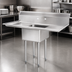 Thumbnail image #3 for Omcan USA 54-Inch 1-Compartment Pot Sink with Left and Right Drainboards