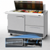 Thumbnail image #4 for Turbo Air PRO Series Front Breathing Two-Section Mega Top Sandwich/Salad Prep Table, 48 1/4-Inch, 18-Pan, 1 Door, 2 Drawers