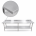 Thumbnail image #3 for Sapphire 120-Inch Stainless Steel Work Table with 5-Inch Backsplash and Adjustable Undershelf