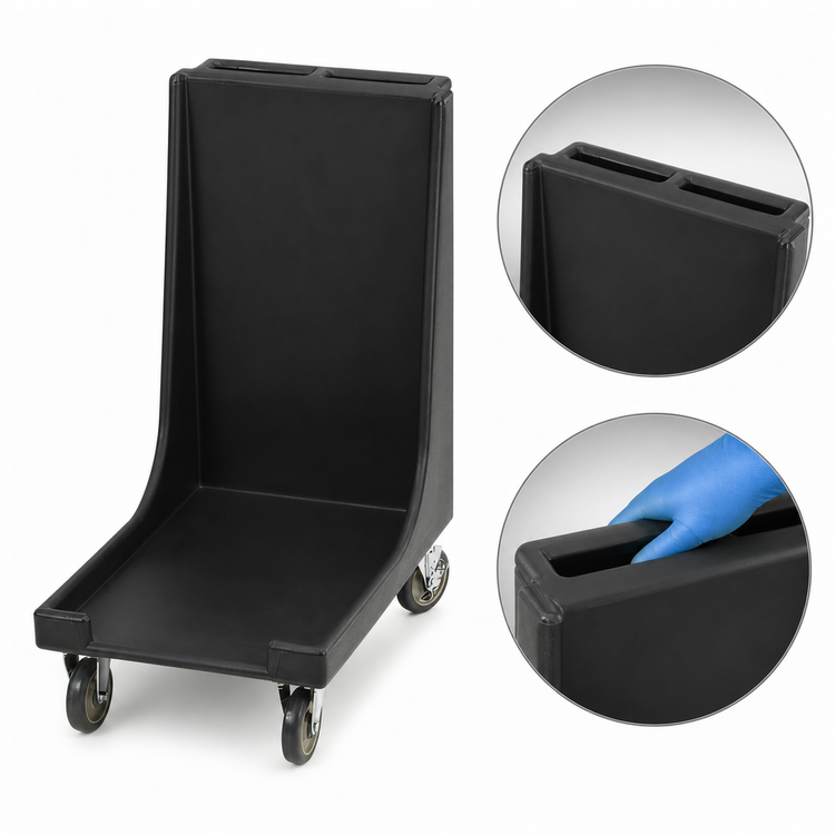 Product image #4 for Cambro Camdolly® Tray and Sheet Pan Dolly with Handle, 300 lb Capacity, Black