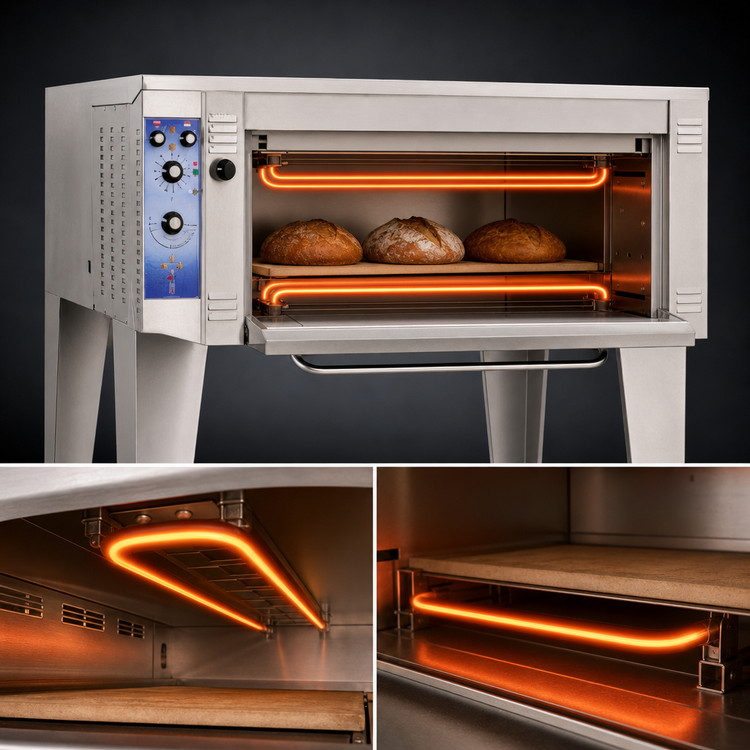 Product image #3 for Bakers Pride Super Deck Series Single Deck Electric Bake Deck Oven, 38" x 36" Cavity, 8 kW