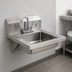 Thumbnail image #3 for Accessible Wall-Mount Hand Wash Sink with Gooseneck Faucet, 14-Inch Bowl, 304 Stainless Steel