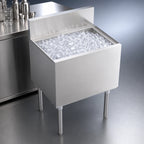Thumbnail image #3 for Krowne Royal Series KR19-24DP Stainless Steel Underbar Ice Bin/Cocktail Unit, 24 x 19 in., 97-lb Capacity, 15-in. Deep Liner, No Cold Plate