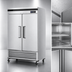 Thumbnail image #3 for Turbo Air Super Deluxe Two-Section Reach-In Refrigerator, 42.69 Cu. Ft., Bottom-Mount, Stainless Steel