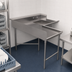 Thumbnail image #3 for BK Resources Corner L-Shaped Soiled Dishtable with 20