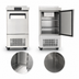 Thumbnail image #3 for Atosa Slim Stainless Steel 1-Section Sandwich Prep Table, 3.7 Cu. Ft., Bottom-Mount Self-Contained Refrigeration