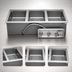 Thumbnail image #3 for Wells Three-Well Top-Mount Built-In Electric Food Warmer with Thermostatic Controls and Drains